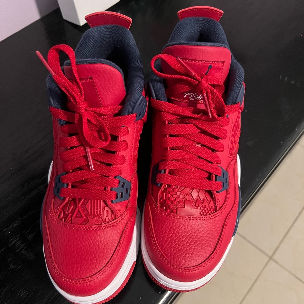 Nike Red and Blue Sneakers with Air Cushioning. Worn only once.